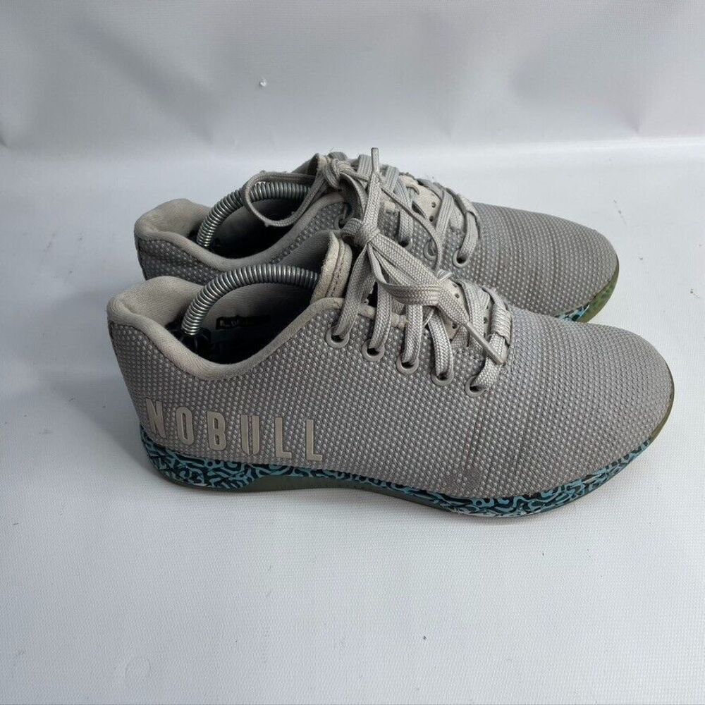Nobull Superfabric Squiggle Trainer Women's Size 7.5 Gym Workout Shoes Gray